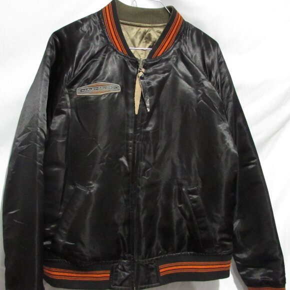 Woman's reversible authentic Harley-Davidson coat black green medium - Picture 2 of 10